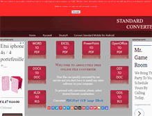 Tablet Screenshot of convertstandard.com
